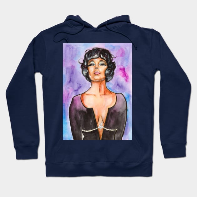 Elizabeth Taylor Hoodie by Svetlana Pelin